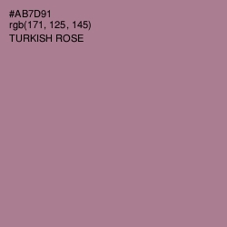 #AB7D91 - Turkish Rose Color Image