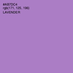 #AB7DC4 - Lavender Color Image
