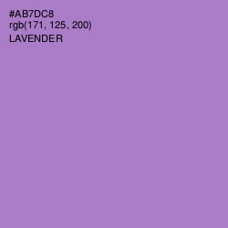 #AB7DC8 - Lavender Color Image