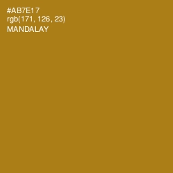 #AB7E17 - Mandalay Color Image