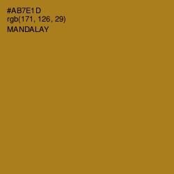 #AB7E1D - Mandalay Color Image