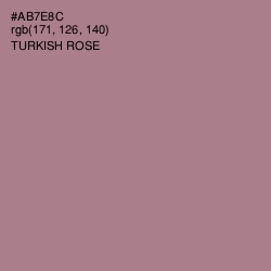 #AB7E8C - Turkish Rose Color Image