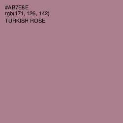 #AB7E8E - Turkish Rose Color Image