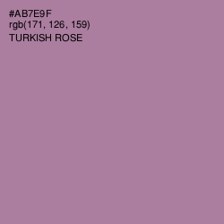 #AB7E9F - Turkish Rose Color Image