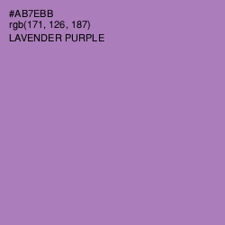 #AB7EBB - Lavender Purple Color Image