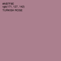 #AB7F8E - Turkish Rose Color Image