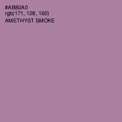 #AB80A0 - Amethyst Smoke Color Image