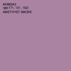 #AB83A2 - Amethyst Smoke Color Image