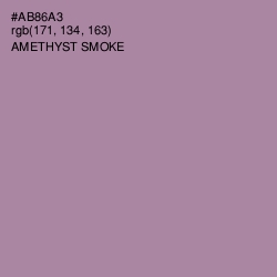 #AB86A3 - Amethyst Smoke Color Image