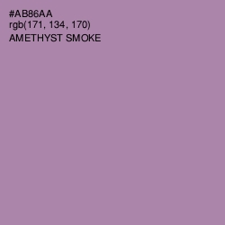 #AB86AA - Amethyst Smoke Color Image