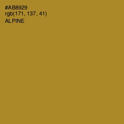 #AB8929 - Alpine Color Image