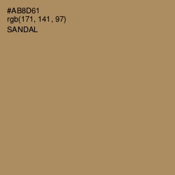 #AB8D61 - Sandal Color Image