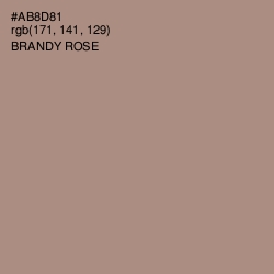 #AB8D81 - Brandy Rose Color Image