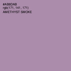 #AB8DAB - Amethyst Smoke Color Image