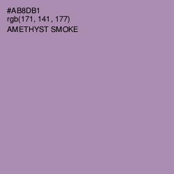 #AB8DB1 - Amethyst Smoke Color Image