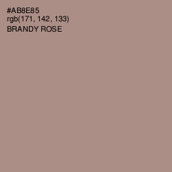 #AB8E85 - Brandy Rose Color Image