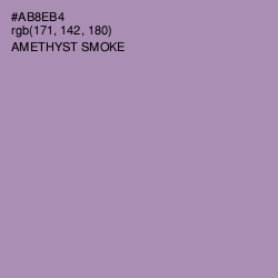 #AB8EB4 - Amethyst Smoke Color Image