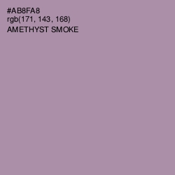 #AB8FA8 - Amethyst Smoke Color Image