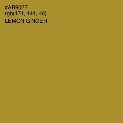 #AB902E - Lemon Ginger Color Image