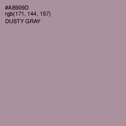 #AB909D - Dusty Gray Color Image