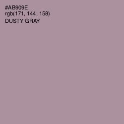 #AB909E - Dusty Gray Color Image