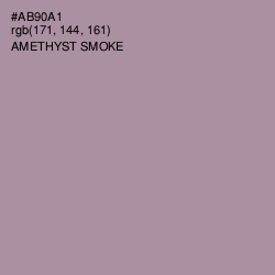 #AB90A1 - Amethyst Smoke Color Image