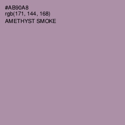 #AB90A8 - Amethyst Smoke Color Image