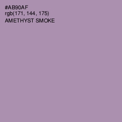 #AB90AF - Amethyst Smoke Color Image