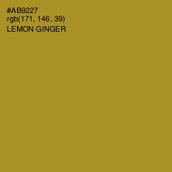#AB9227 - Lemon Ginger Color Image