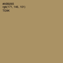 #AB9265 - Teak Color Image