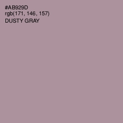 #AB929D - Dusty Gray Color Image