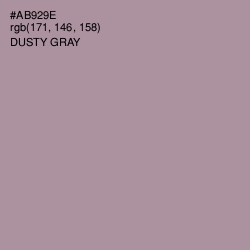 #AB929E - Dusty Gray Color Image