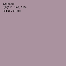 #AB929F - Dusty Gray Color Image
