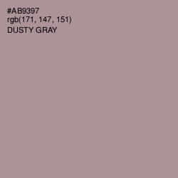 #AB9397 - Dusty Gray Color Image