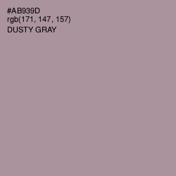 #AB939D - Dusty Gray Color Image