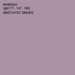 #AB93A6 - Amethyst Smoke Color Image