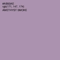 #AB93AE - Amethyst Smoke Color Image