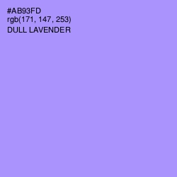#AB93FD - Dull Lavender Color Image