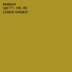 #AB9424 - Lemon Ginger Color Image