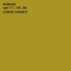 #AB9426 - Lemon Ginger Color Image