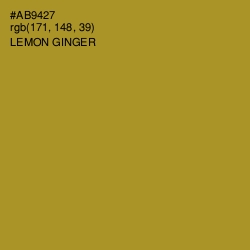 #AB9427 - Lemon Ginger Color Image