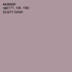#AB959F - Dusty Gray Color Image