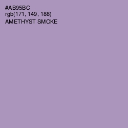 #AB95BC - Amethyst Smoke Color Image