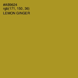 #AB9624 - Lemon Ginger Color Image