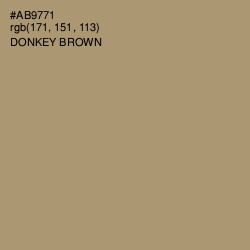 #AB9771 - Donkey Brown Color Image