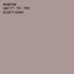 #AB9796 - Dusty Gray Color Image