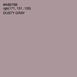 #AB979B - Dusty Gray Color Image