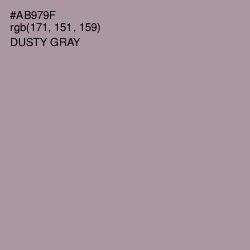 #AB979F - Dusty Gray Color Image