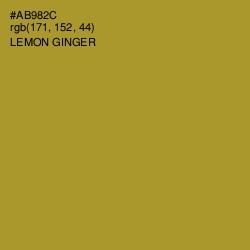 #AB982C - Lemon Ginger Color Image