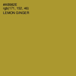 #AB982E - Lemon Ginger Color Image